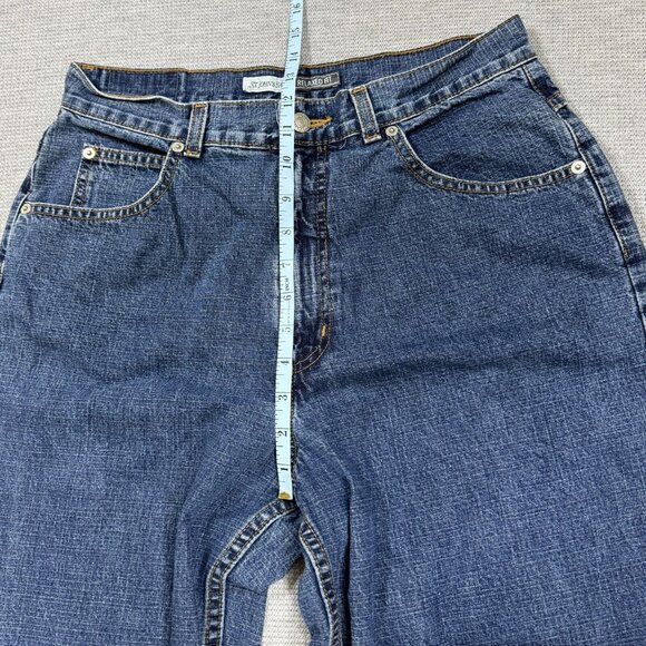 St Johns Bay Womens Blue Denim Jeans High Rise Relaxed Fit Cotton Size 12 30x30 - Picture 9 of 12